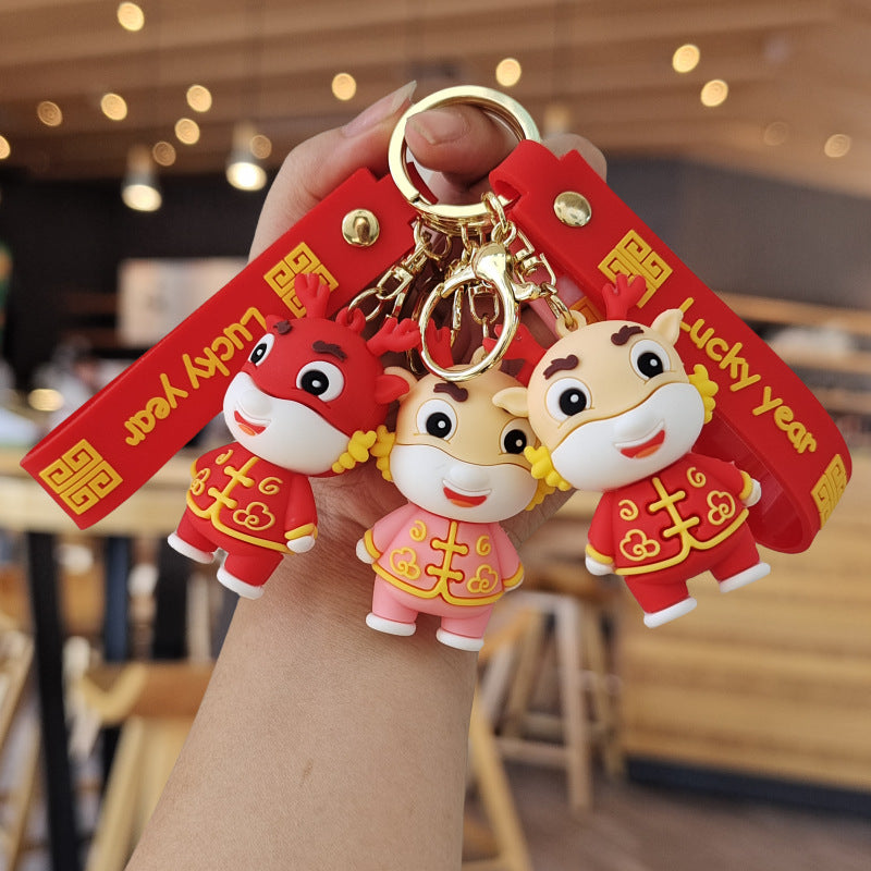 Creative Cute Little Dragon Shape Keychain Pendant LadyShow.Store
