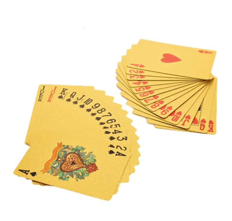 Playing Cards Gold Foil Playing Cards Waterproof CJD
