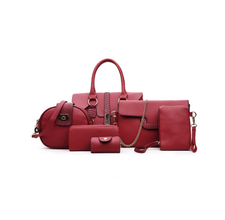 Six-Piece Set of Crossbody Mother and Child Bags Pi-Mart