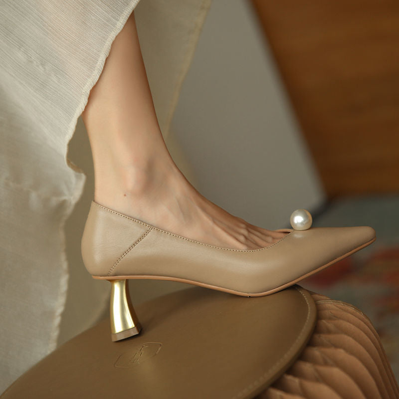 Pointed Thick Heel Shoes for Trendy Dating LadyShow.Store