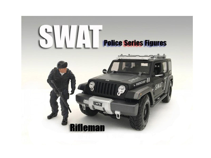 SWAT Team Rifleman Figure For 1:18 Scale Models by American Diorama LuxuryLifeWay Online Store