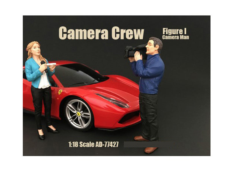 Camera Man Figurine I "Camera Crew" for 1/18 Scale Models by American Diorama LuxuryLifeWay Online Store