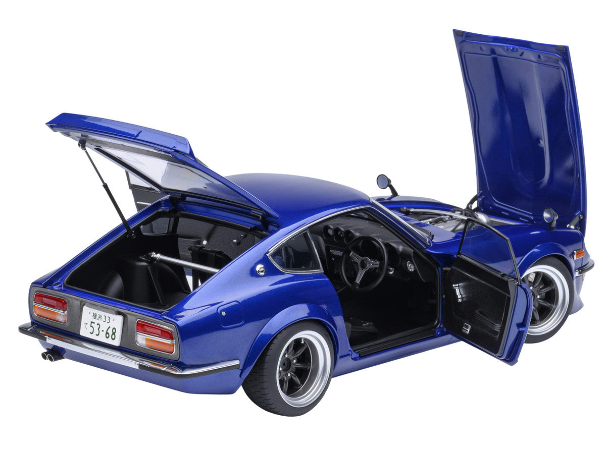 Nissan Fairlady Z RHD (Right Hand Drive) "Akuma No Z" Blue Metallic "Wangan Midnight - Comic #1 Version" Manga 1/18 Model Car by Autoart LuxuryLifeWay Online Store