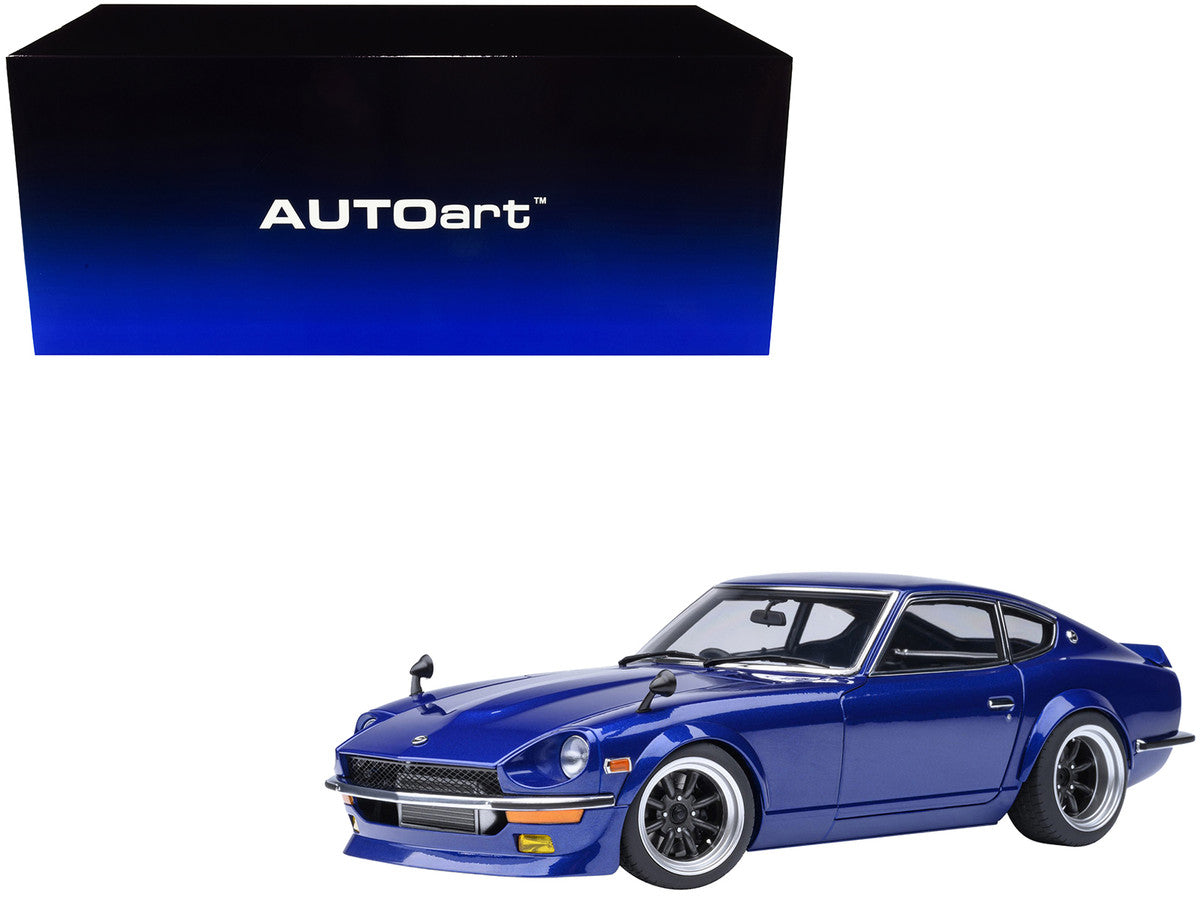 Nissan Fairlady Z RHD (Right Hand Drive) "Akuma No Z" Blue Metallic "Wangan Midnight - Comic #1 Version" Manga 1/18 Model Car by Autoart LuxuryLifeWay Online Store
