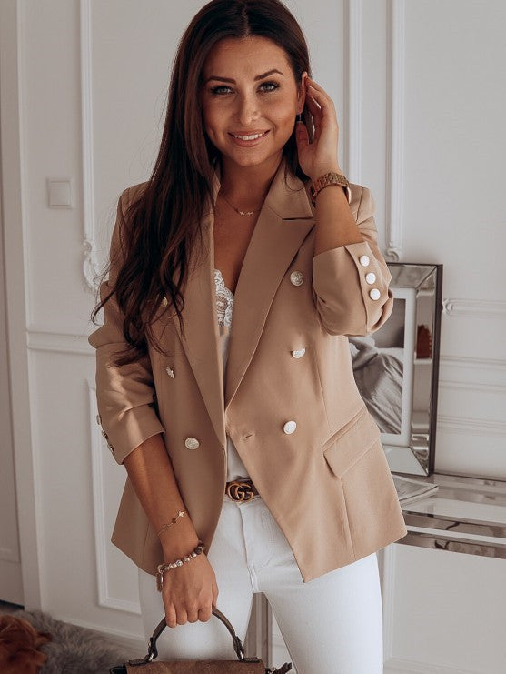 Elegant Double-Breasted Blazer NorixaFashion.com