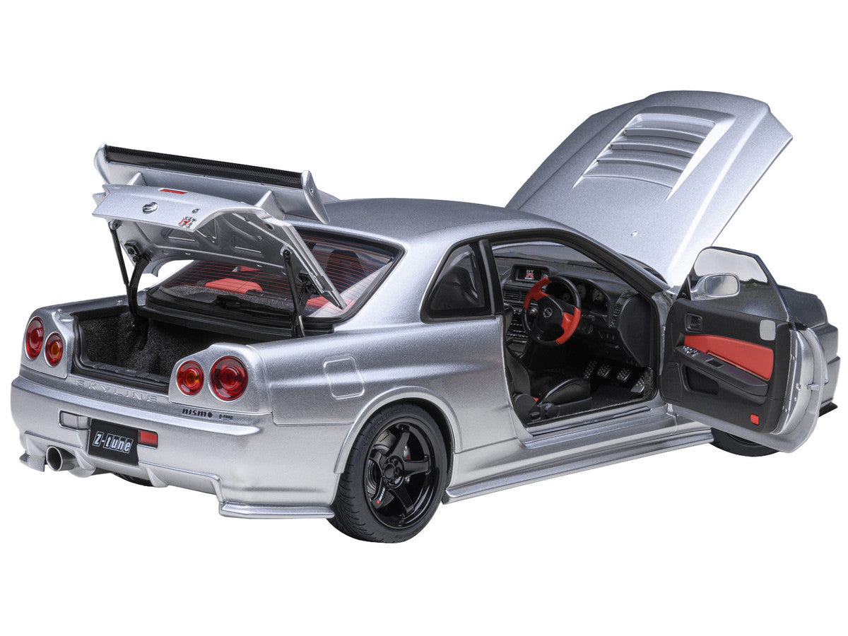 Nissan Nismo R34 GT-R Z-TUNE RHD (Right Hand Drive) Silver Metallic 1/18 Model Car by Autoart LuxuryLifeWay Online Store