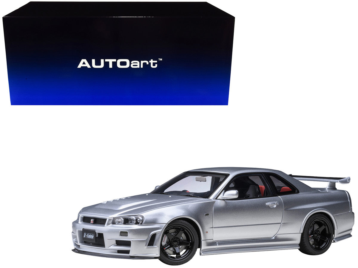 Nissan Nismo R34 GT-R Z-TUNE RHD (Right Hand Drive) Silver Metallic 1/18 Model Car by Autoart LuxuryLifeWay Online Store
