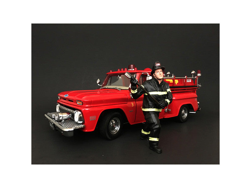 Firefighter with Axe Figurine / Figure For 1:18 Models by American Diorama LuxuryLifeWay Online Store