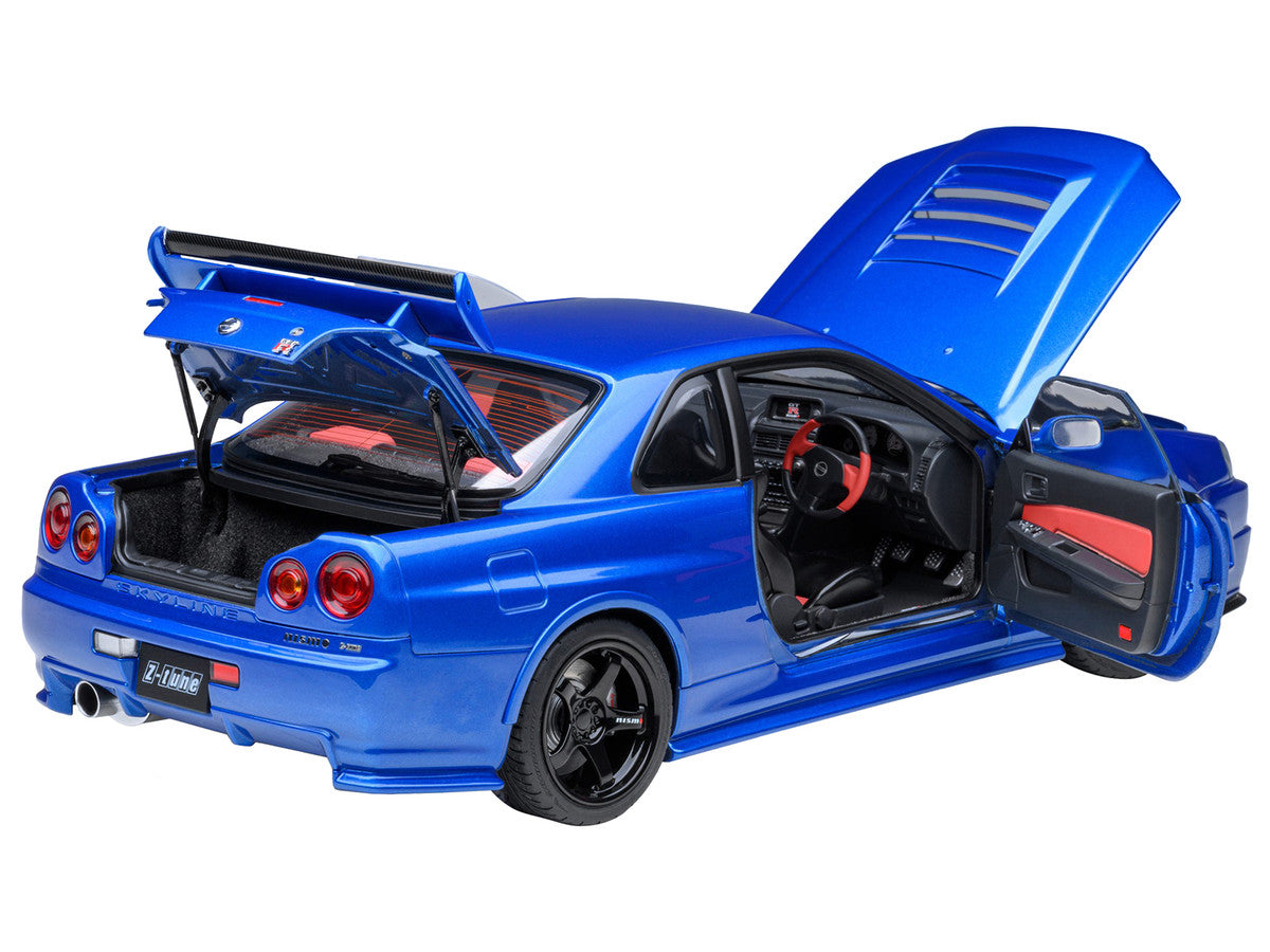 Nissan Skyline GT-R R34 Nismo Z-TUNE RHD (Right Hand Drive) Bayside Blue 1/18 Model Car by Autoart LuxuryLifeWay Online Store