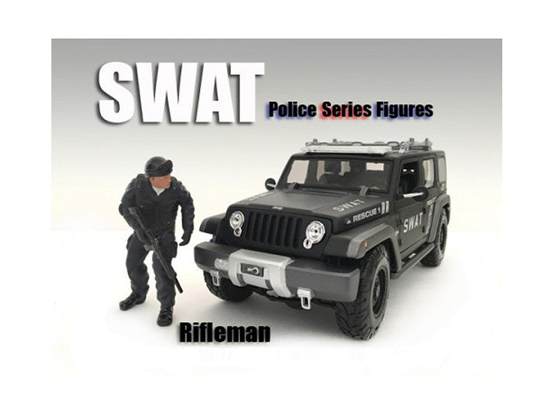 SWAT Team Rifleman Figure For 1:24 Scale Models by American Diorama LuxuryLifeWay Online Store