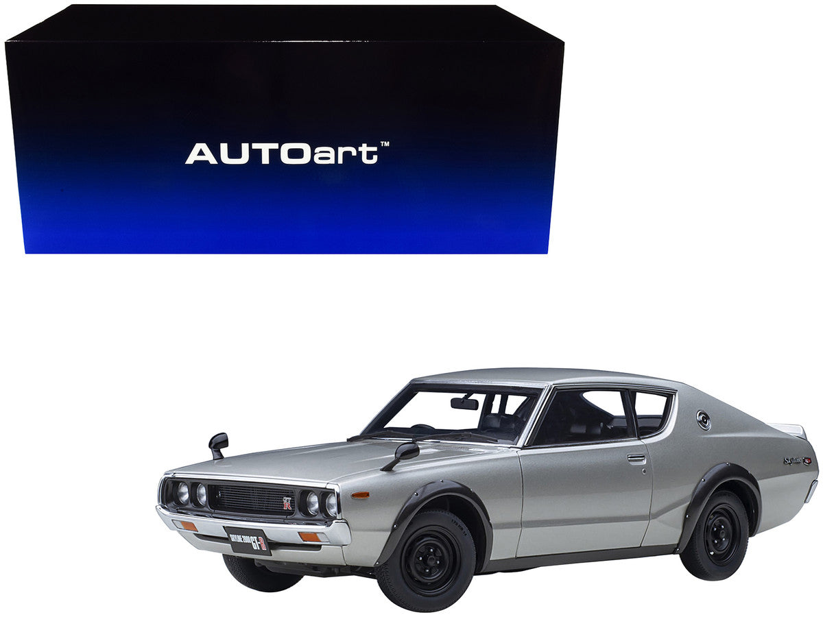 Nissan Skyline 2000GT-R (KPGC110) RHD (Right Hand Drive) Silver Metallic 1/18 Model Car by Autoart LuxuryLifeWay Online Store