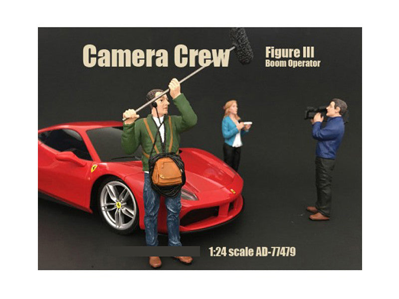 Camera Crew Figure III "Boom Operator" For 1:24 Scale Models by American Diorama LuxuryLifeWay Online Store
