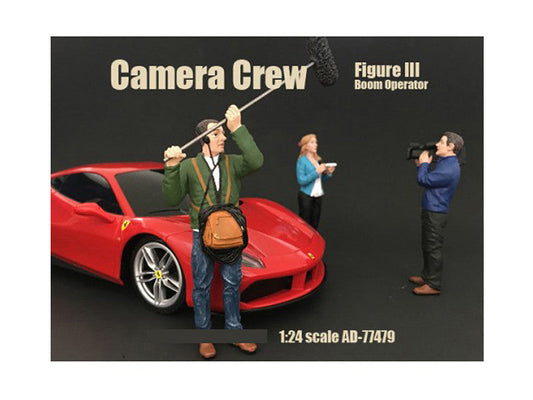 Camera Crew Figure III "Boom Operator" For 1:24 Scale Models by American Diorama LuxuryLifeWay Online Store