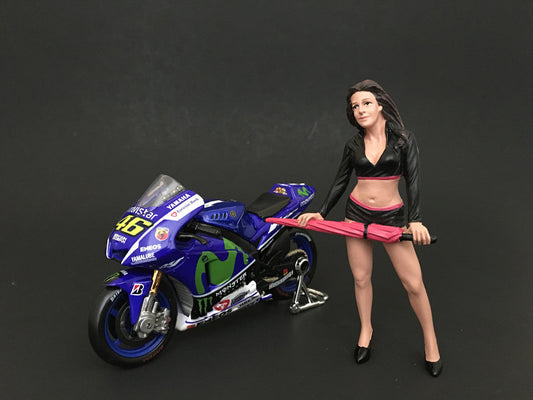 Umbrella Girl I Figure For 1:24 Scale Models by American Diorama LuxuryLifeWay Online Store