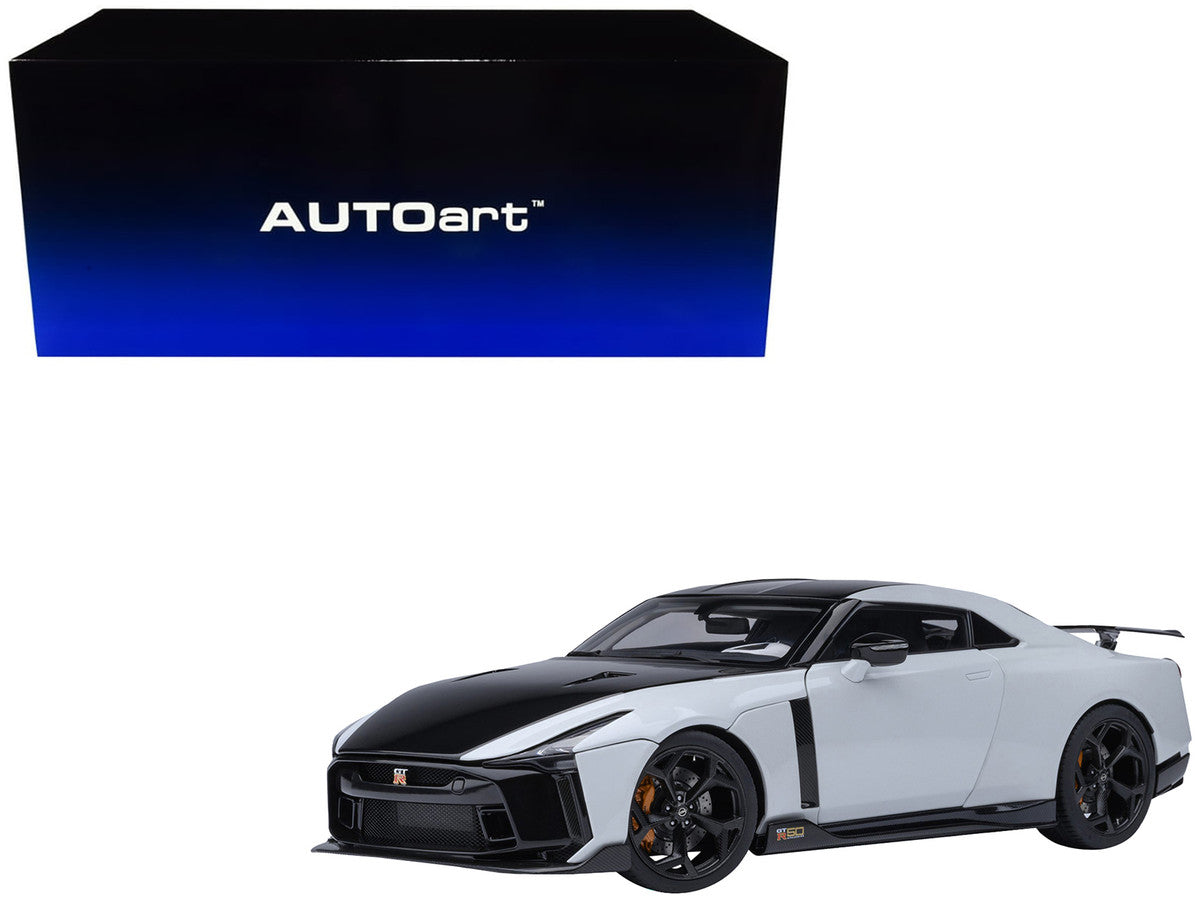 Nissan GT-R50 By ItalDesign Black and White Metallic 1/18 Model Car by Autoart LuxuryLifeWay Online Store