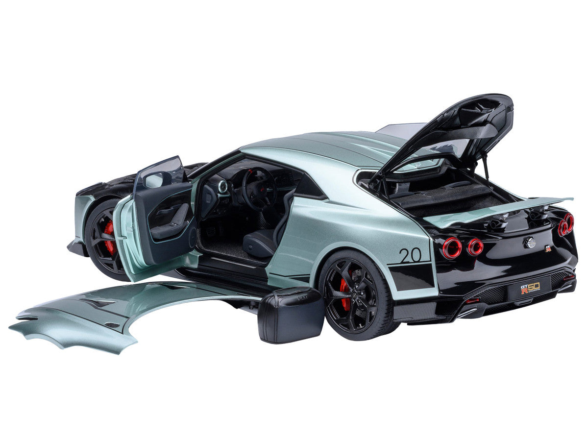 Nissan GT-R50 By ItalDesign Green Metallic and Black 1/18 Model Car by Autoart LuxuryLifeWay Online Store