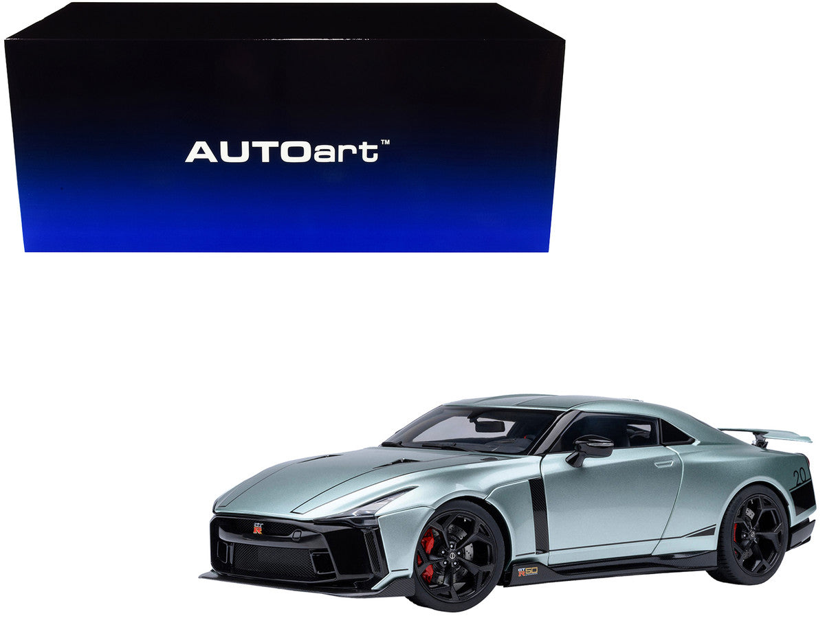 Nissan GT-R50 By ItalDesign Green Metallic and Black 1/18 Model Car by Autoart LuxuryLifeWay Online Store