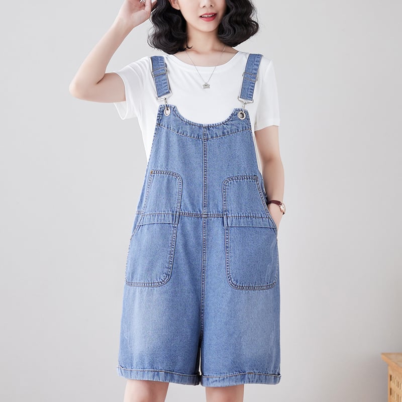 Fashionable Loose Fitting Denim Straps Pi-Mart