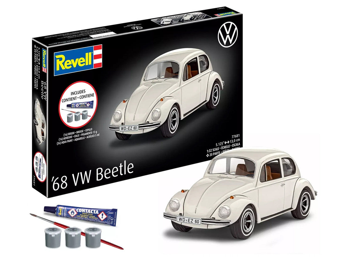 Level 3 Model Kit 1968 Volkswagen Beetle All-Included Kit 1/32 Scale Model by Revell LuxuryLifeWay Online Store