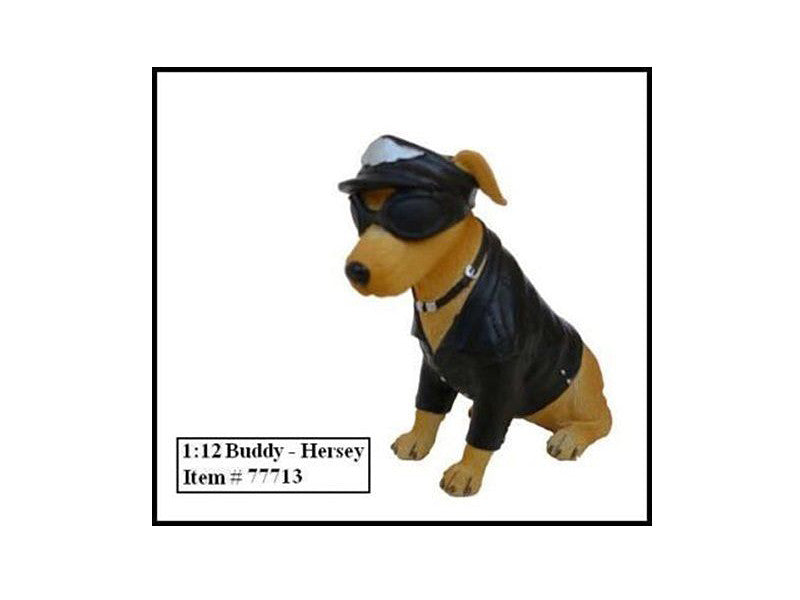 Biker's Dog "Buddy Hersey" Figure For 1:12 Models by American Diorama LuxuryLifeWay Online Store