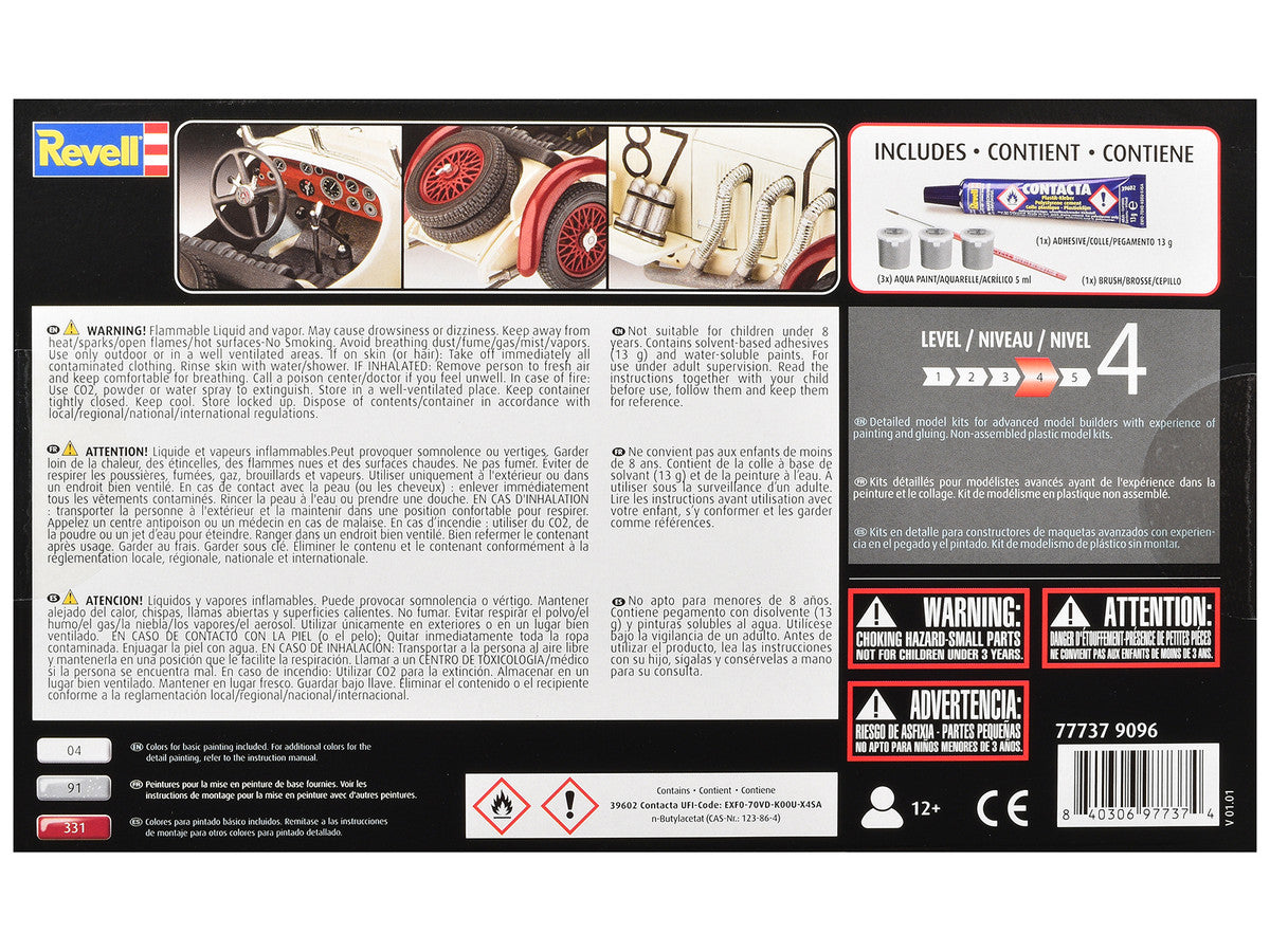 Level 4 Model Kit Mercedes-Benz SSKL All-Included Kit 1/32 Scale Model by Revell LuxuryLifeWay Online Store