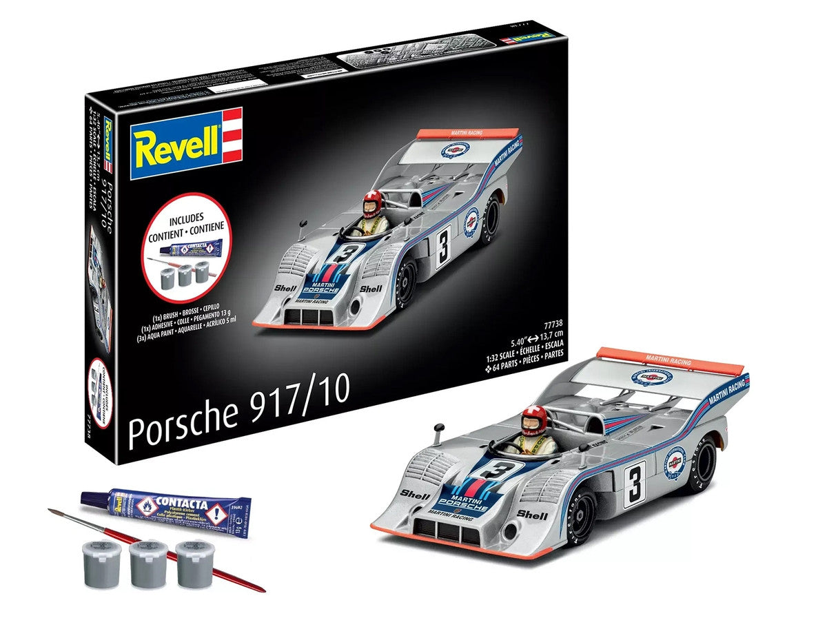 Level 4 Model Kit Porsche 917/10 All-Included Kit 1/32 Scale Model by Revell LuxuryLifeWay Online Store