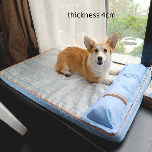 Dog Mat Sleeping With Pet Mat Summer Mat Anti Bite Mattress Cat Non Stick Hair Ice Mat Dog Mat Pets Fashion