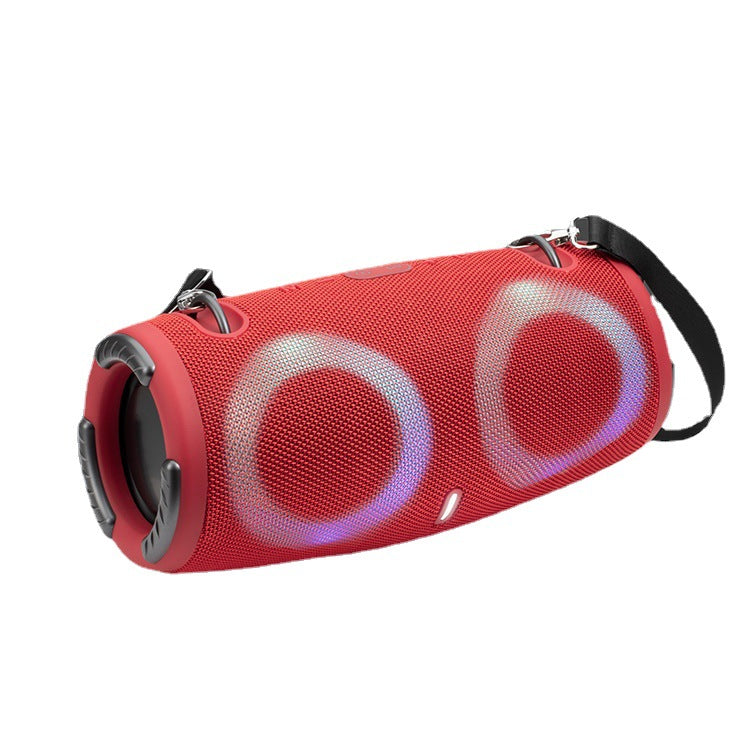 War Drum Three-generation Bluetooth Speaker With RGB Colored Lights Outdoor Portable Waterproof