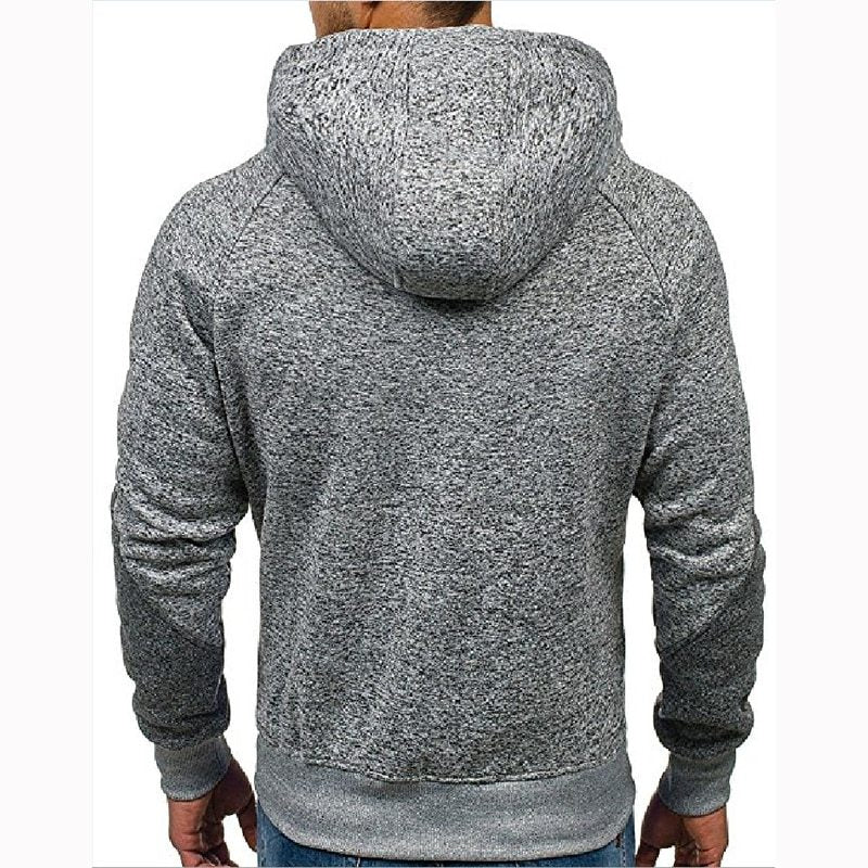Men's Long Sleeve Hoodie Hoodie Zip Pocket Paneling Jacket