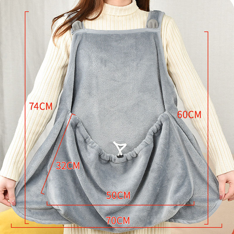 Touch The Cat Clothes Pets Apron Non-stick Anti-grab Soft Plush Camisole Pinafore For Pets Pets Fashion