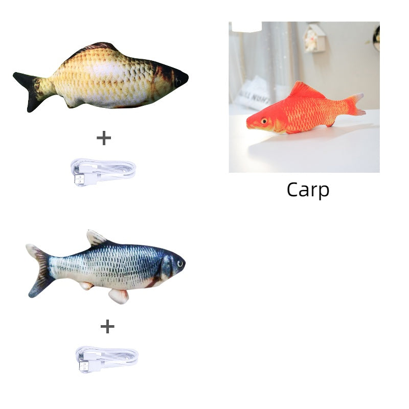 Without Cat Nip Version - Electric Jumping Fish Simulation Electric Fish Toy Pets Fashion
