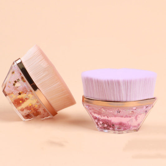 Gilding Petal Makeup Brush Do Not Eat Powder With Storage Box Seamless CJD2