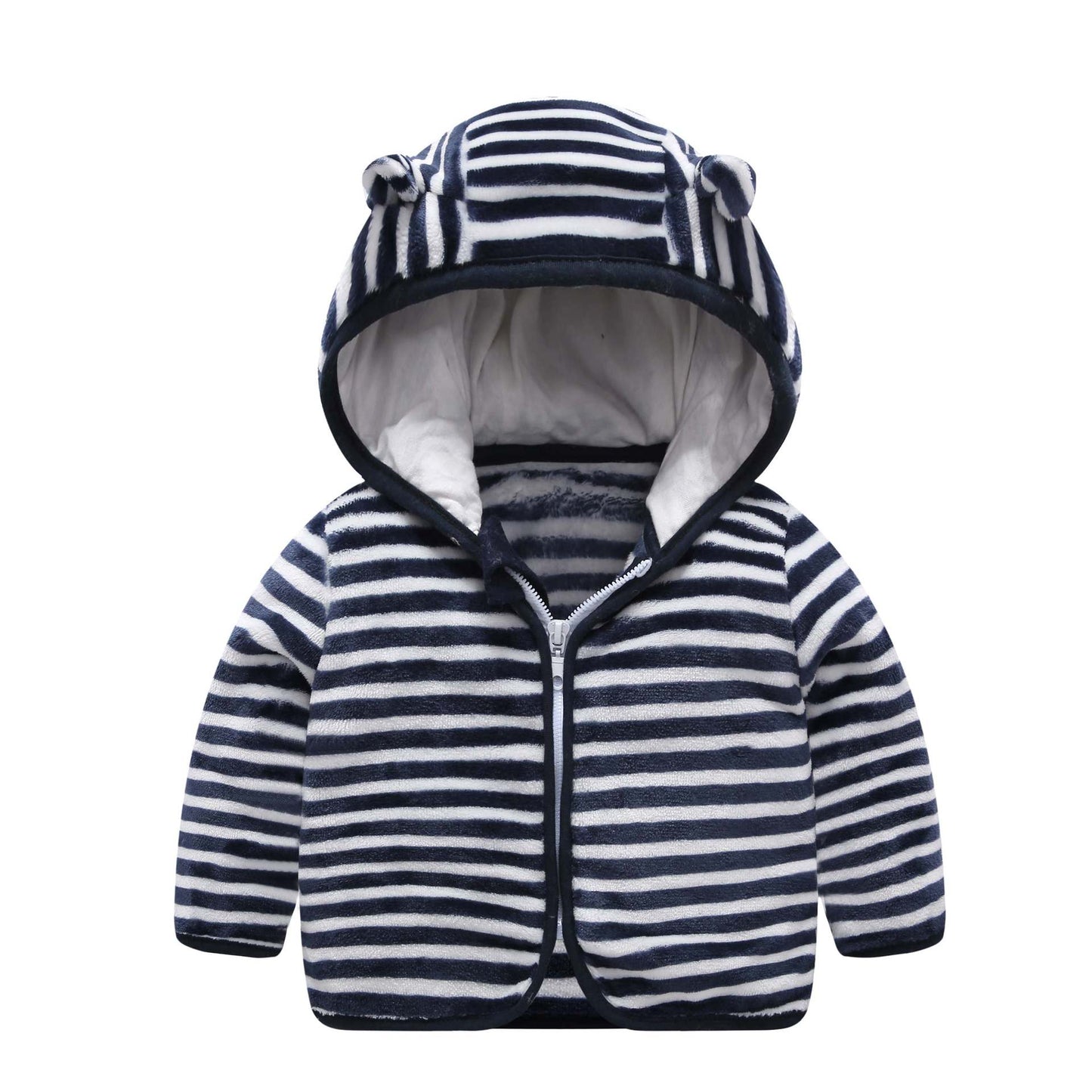 Children's Hooded Coral Fleece Padded Jacket Pi-Mart