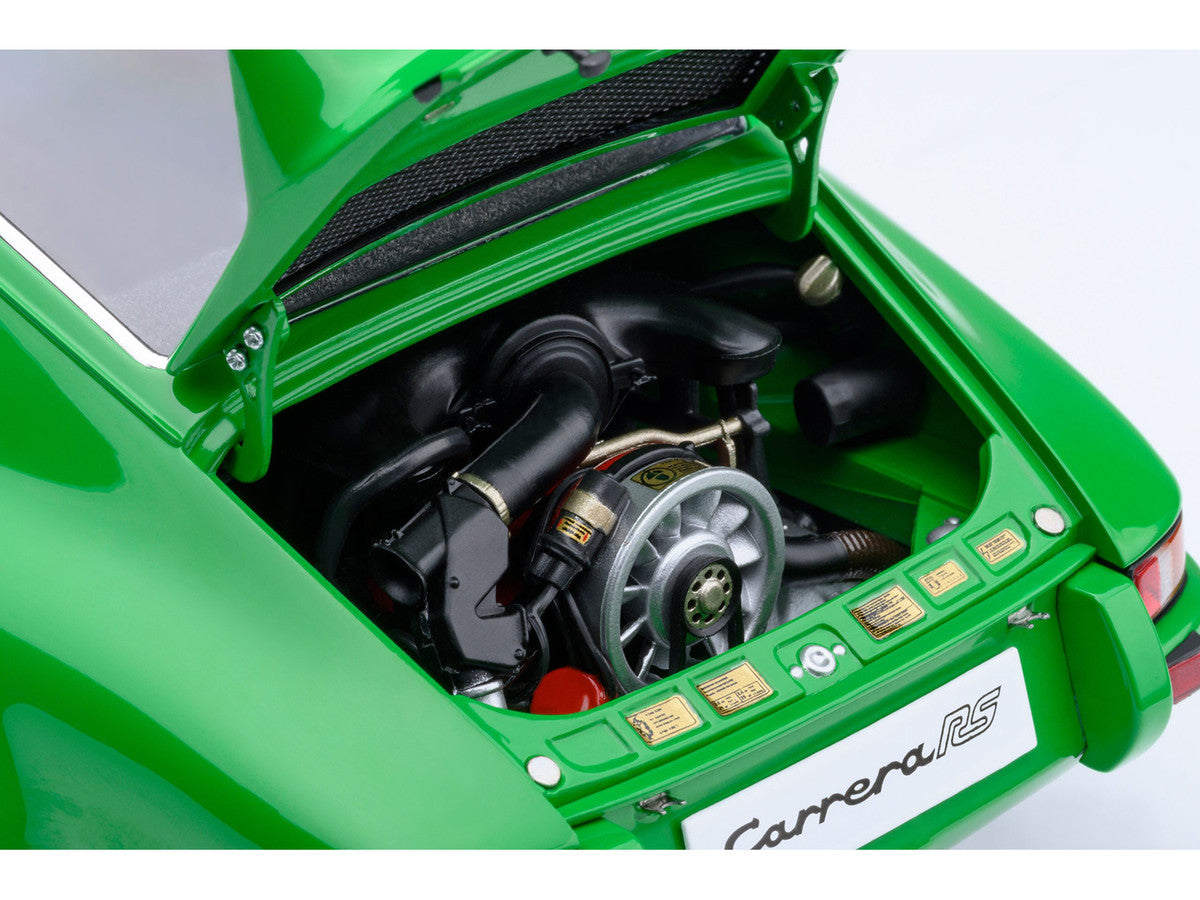 Porsche 911 Carrera 2.7 RS Viper Green with Black Stripes and Wheels 1/18 Model Car by Autoart LuxuryLifeWay Online Store