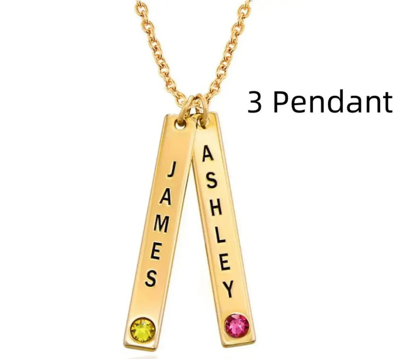 Personalized Vertical Necklace, Mother's Day Gift LuxuryLifeWay Online Store