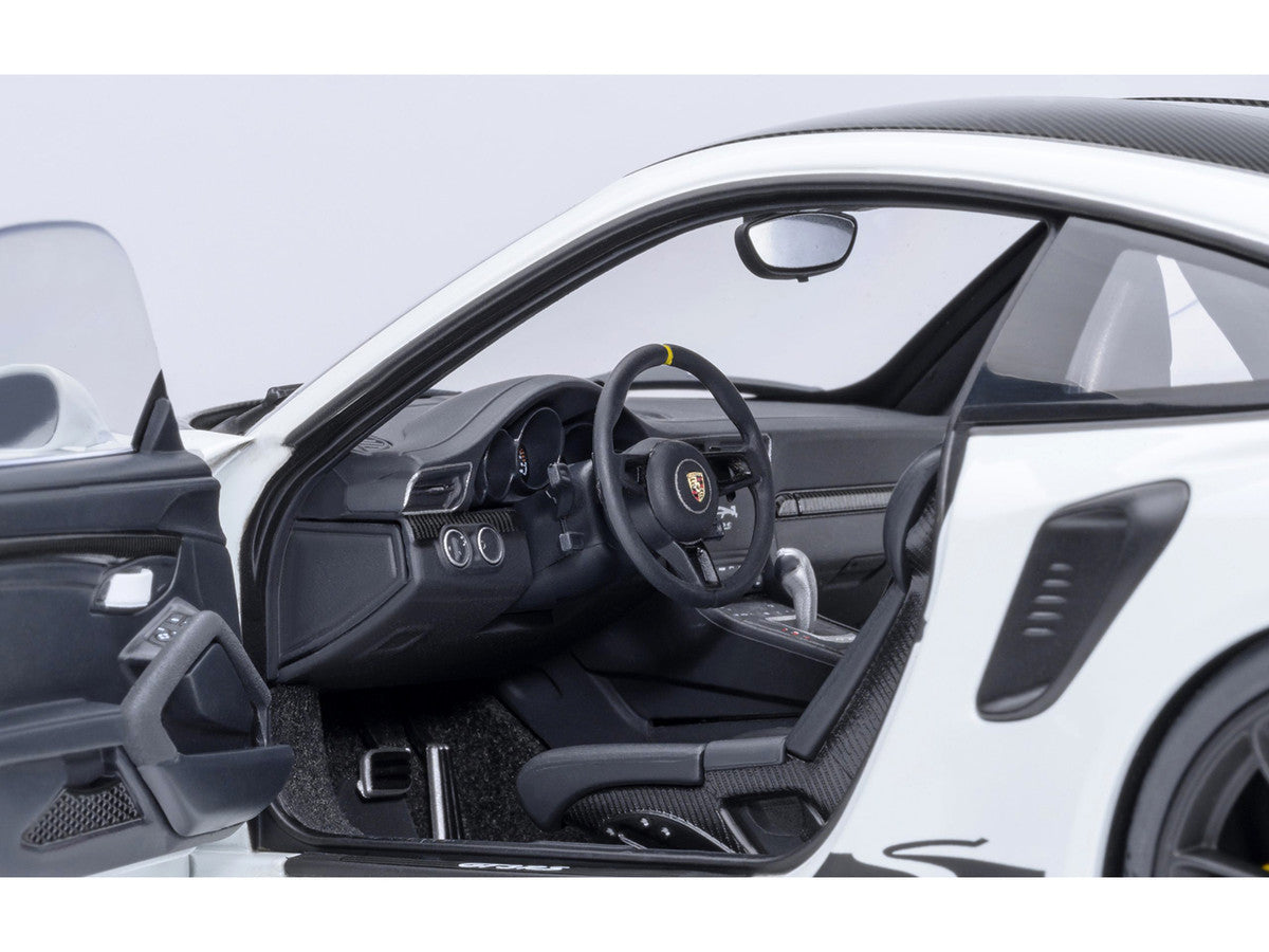 Porsche 911 (991.2) GT3 RS Weissach Package White with Carbon Hood and Top 1/18 Model Car by Autoart LuxuryLifeWay Online Store
