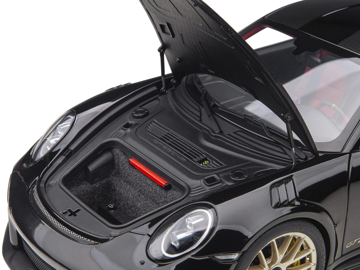 Porsche 911 (991.2) GT2 RS Weissach Package Black with Carbon Stripes 1/18 Model Car by Autoart LuxuryLifeWay Online Store