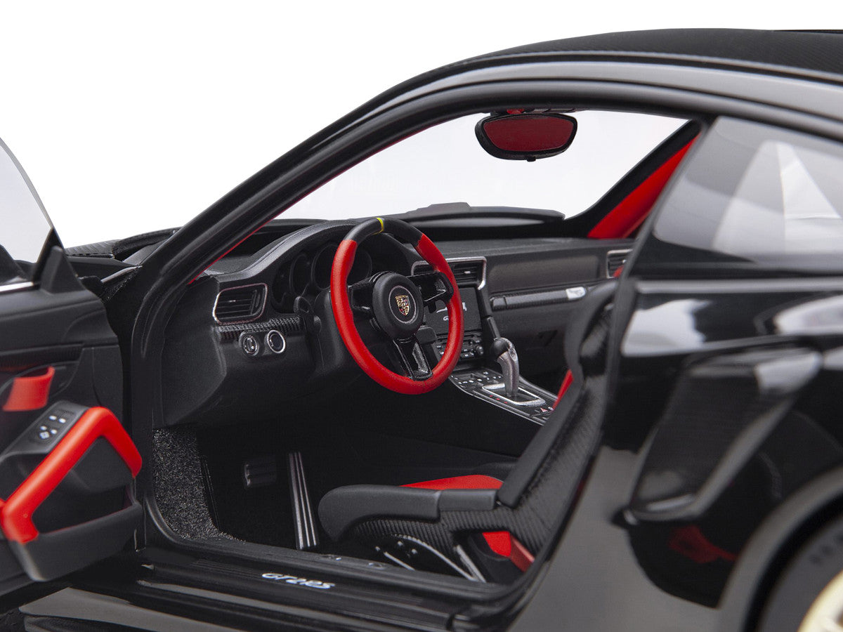 Porsche 911 (991.2) GT2 RS Weissach Package Black with Carbon Stripes 1/18 Model Car by Autoart LuxuryLifeWay Online Store