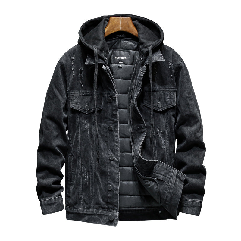 Thick denim jacket men Best YouTube Store