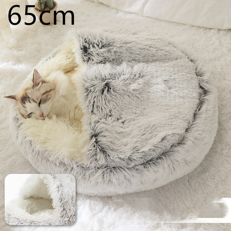 2-in-1 Plush Pet Bed Pets Fashion