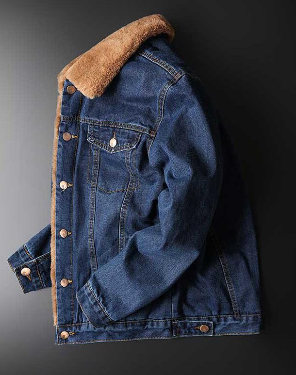 Thick Insulated Denim Jacket Pi-Mart