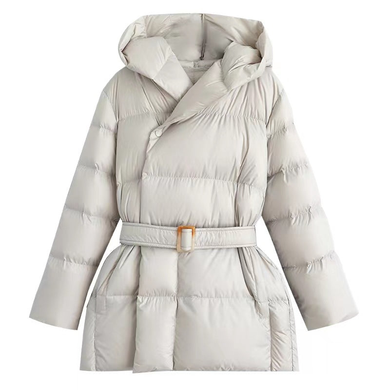 Women's Waist-Defining Short Down Jacket 2023 Pi-Mart
