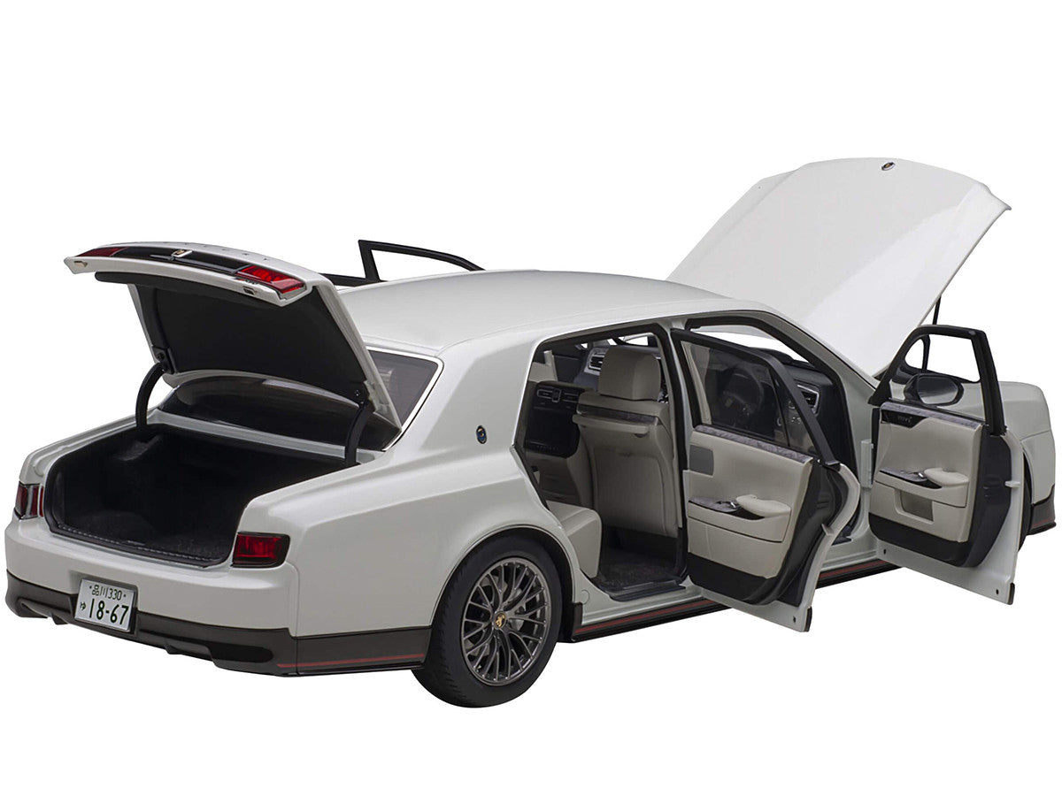 Toyota Century GRMN RHD (Right Hand Drive) Pearl White 1/18 Model Car by Autoart LuxuryLifeWay Online Store