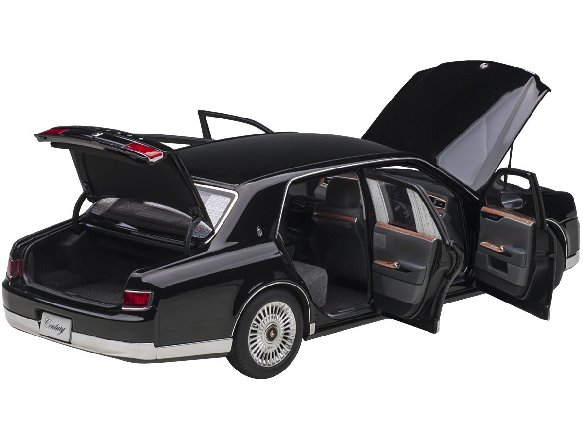 Toyota Century with Curtains RHD (Right Hand Drive) Black Special Edition 1/18 Model Car by Autoart LuxuryLifeWay Online Store
