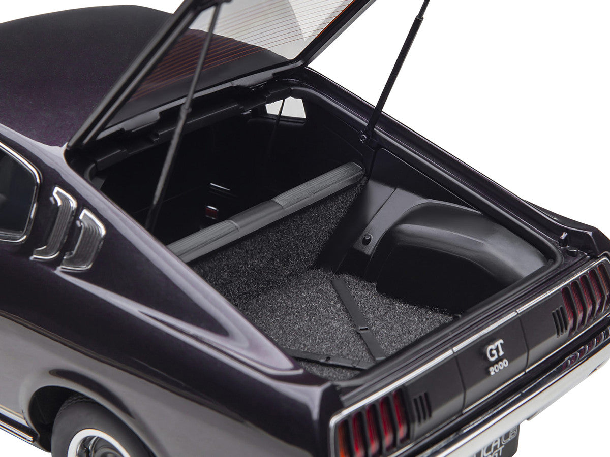 1973 Toyota Celica Liftback 2000GT (RA25) RHD (Right Hand Drive) Dark Purple Metallic 1/18 Model Car by Autoart LuxuryLifeWay Online Store
