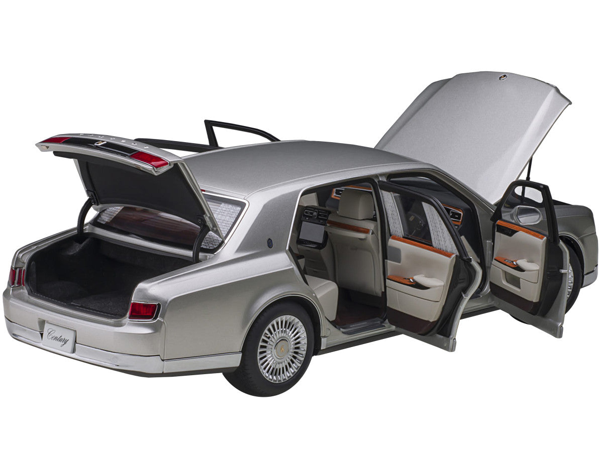 Toyota Century with Curtains RHD (Right Hand Drive) Silver Special Edition 1/18 Model Car by Autoart LuxuryLifeWay Online Store