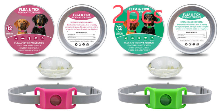 Pet Insect Repellent Button Collar Capsule Suit Pets Fashion