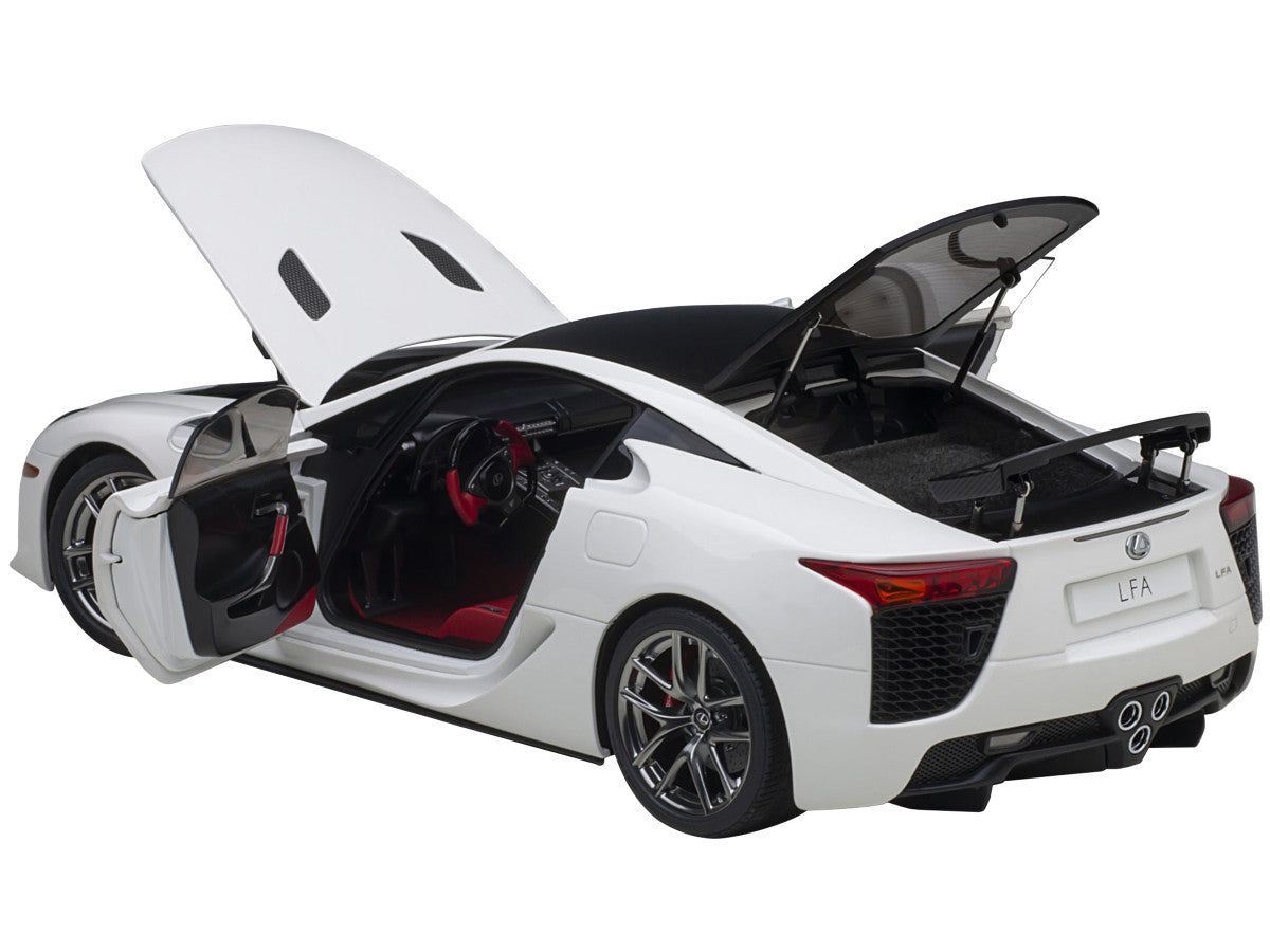 Lexus LFA Whitest White with Carbon Top 1/18 Model Car by Autoart LuxuryLifeWay Online Store