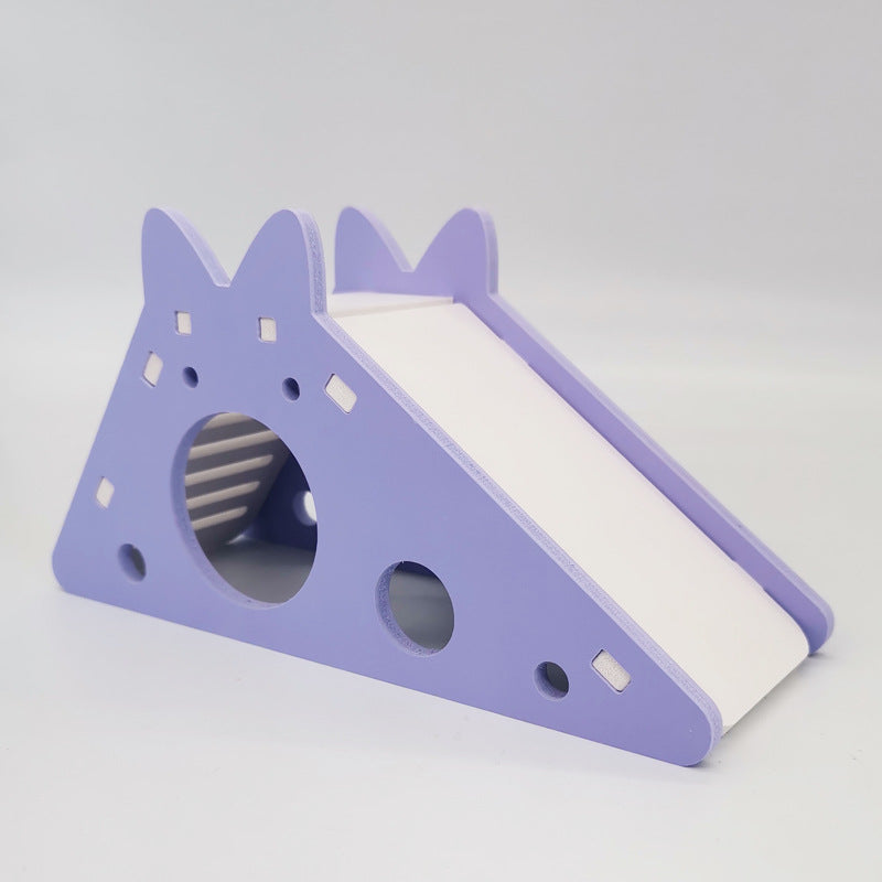 Wooden Slide House for Small Pets Pi-Mart