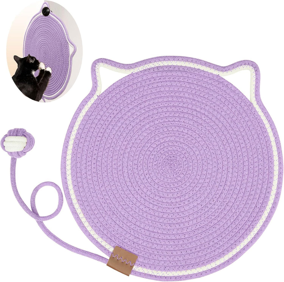 Braided Cotton Rope Cat Claw Mat Self Hi Ball One Piece Sleeping Mat Washable Anti Sticky Scratching Artifact Cat Scratching Mat Pet Products Pets Fashion